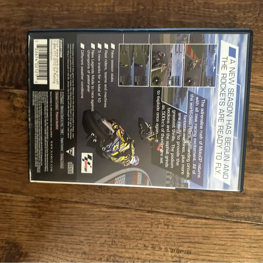 Namco MotoGP 2 PlayStation 2 Game - Black and Yellow